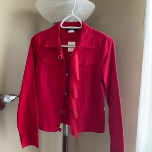 Zoompy Red Long Sleeve Jacket Size Small NWT